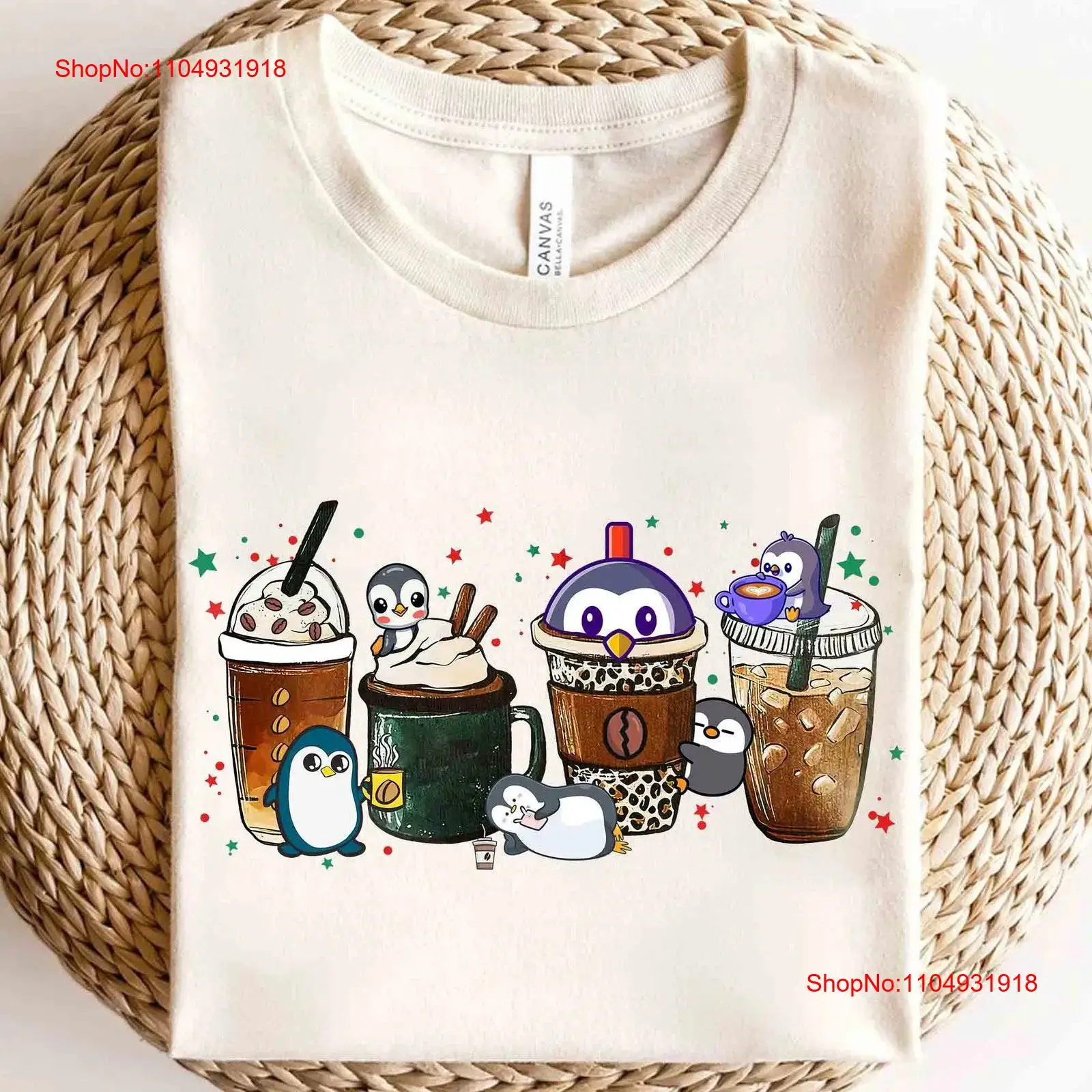 Coffee Tea Knits - Cute Penguin Coffee Tea Sweater Lover