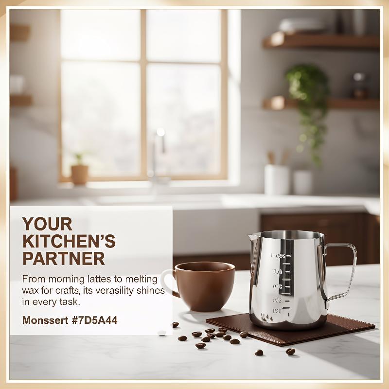 Barista Milk Jug - Milk Frothing Pitcher Stainless Steel 350ml