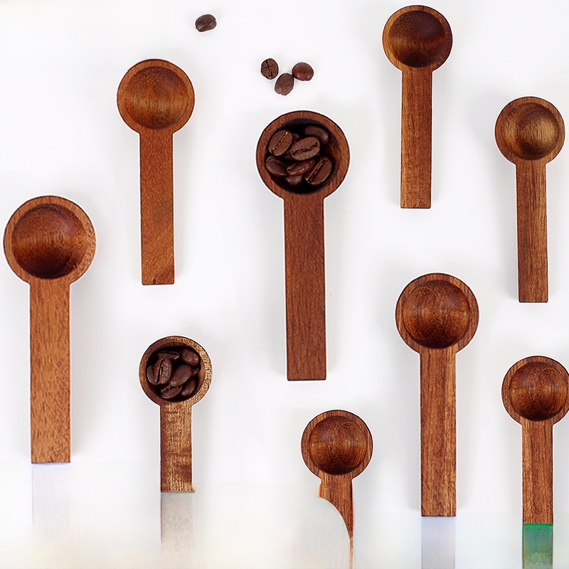 Coffee Tea Knits - Tea Spoon Fig Wood Coffee Bean