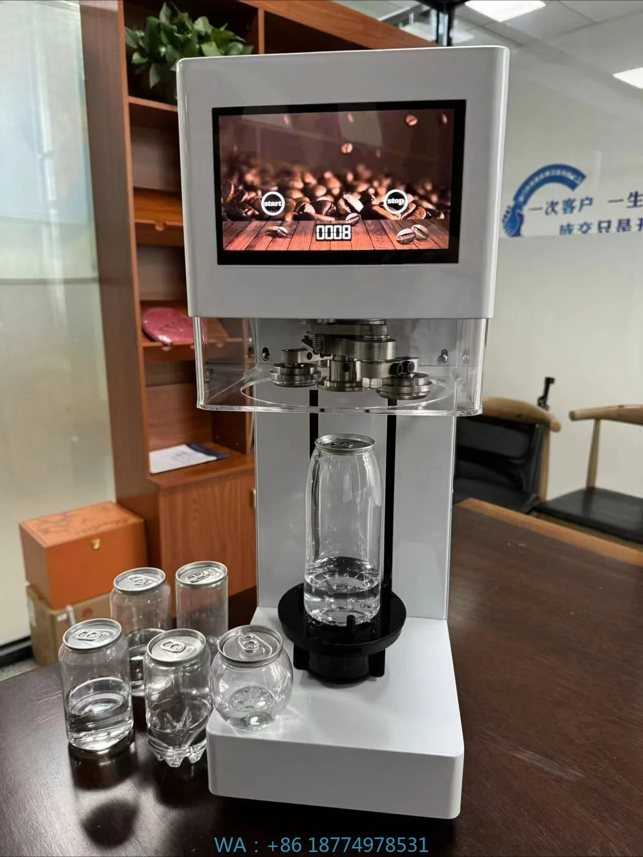 Coffee Tea - Seamer PET Can Sealing Machine with