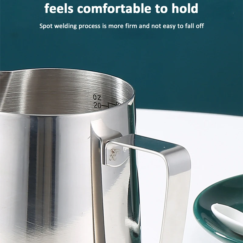 Coffee Milk Frothing Jug Latte - Barista Milk Jug ulasan dan harga