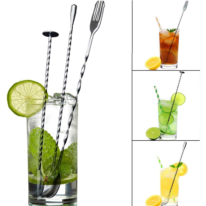 AB35-12 Pcs Extra Long Mixing  - Coffee Tea Spoon ulasan dan harga