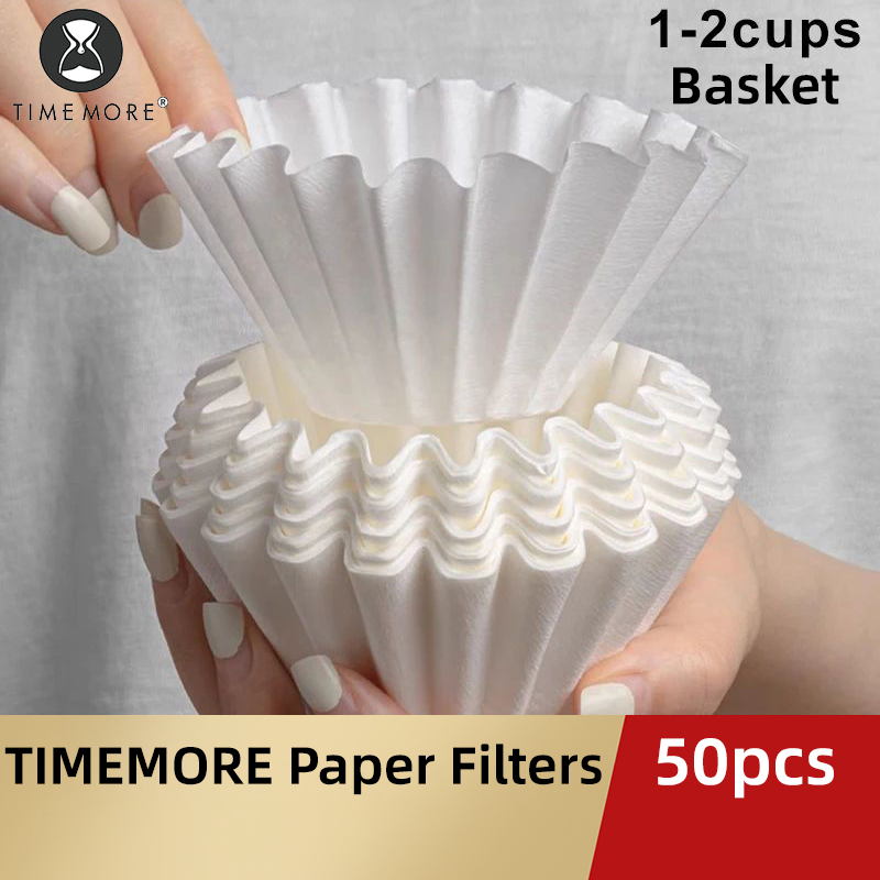 TIMEMORE 1-2Cups Basket Coffee - Coffee Tea Paper Cups ulasan dan harga