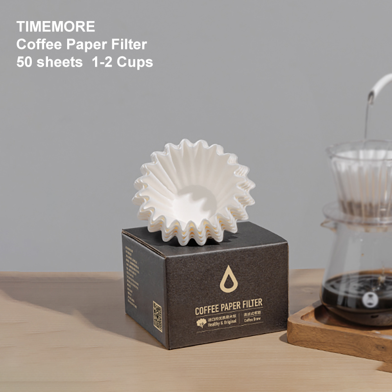 TIMEMORE 1-2Cups Basket Coffee - Coffee Tea Paper Cups ulasan dan harga