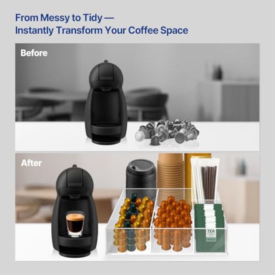 Acrylic Coffee Bar Station Sna - Tea Coffee Set Up ulasan dan harga