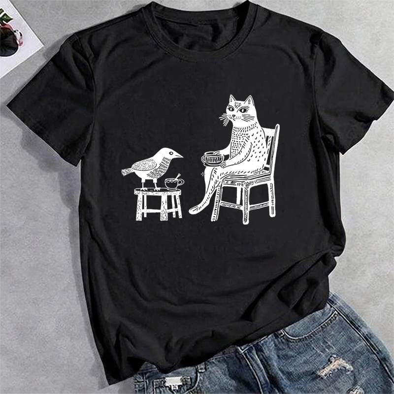 Coffee Tea with Friends Cat Pr - Coffee Tea Knits ulasan dan harga