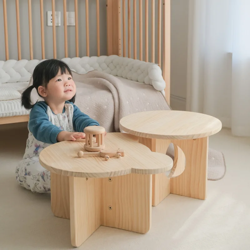 Solid Wood Children's Small Ta - Tea Coffee Set Up ulasan dan harga