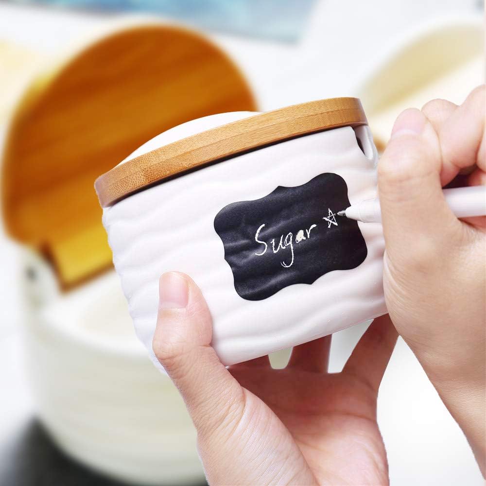 Ceramic Salt Cellars with Lids - Coffee Tea Spoon ulasan dan harga