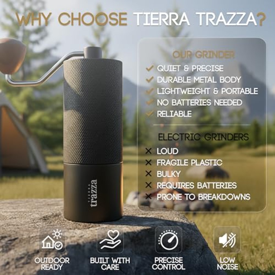 Manual Coffee Grinder, Conical - Coffee&Tea House Menu ulasan dan harga