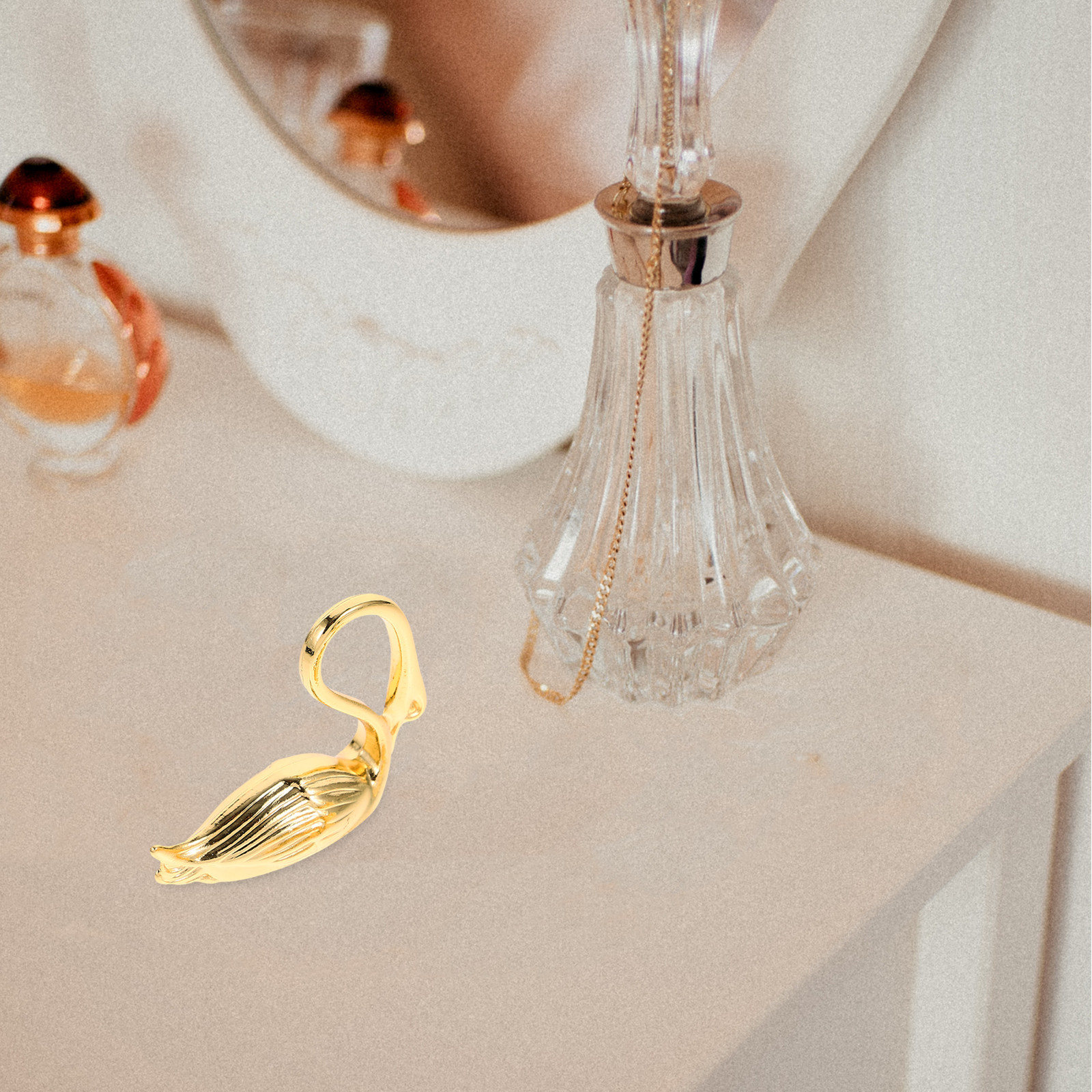 2Pcs Zinc Alloy Swan Statue El - Coffee Tea Library ulasan dan harga