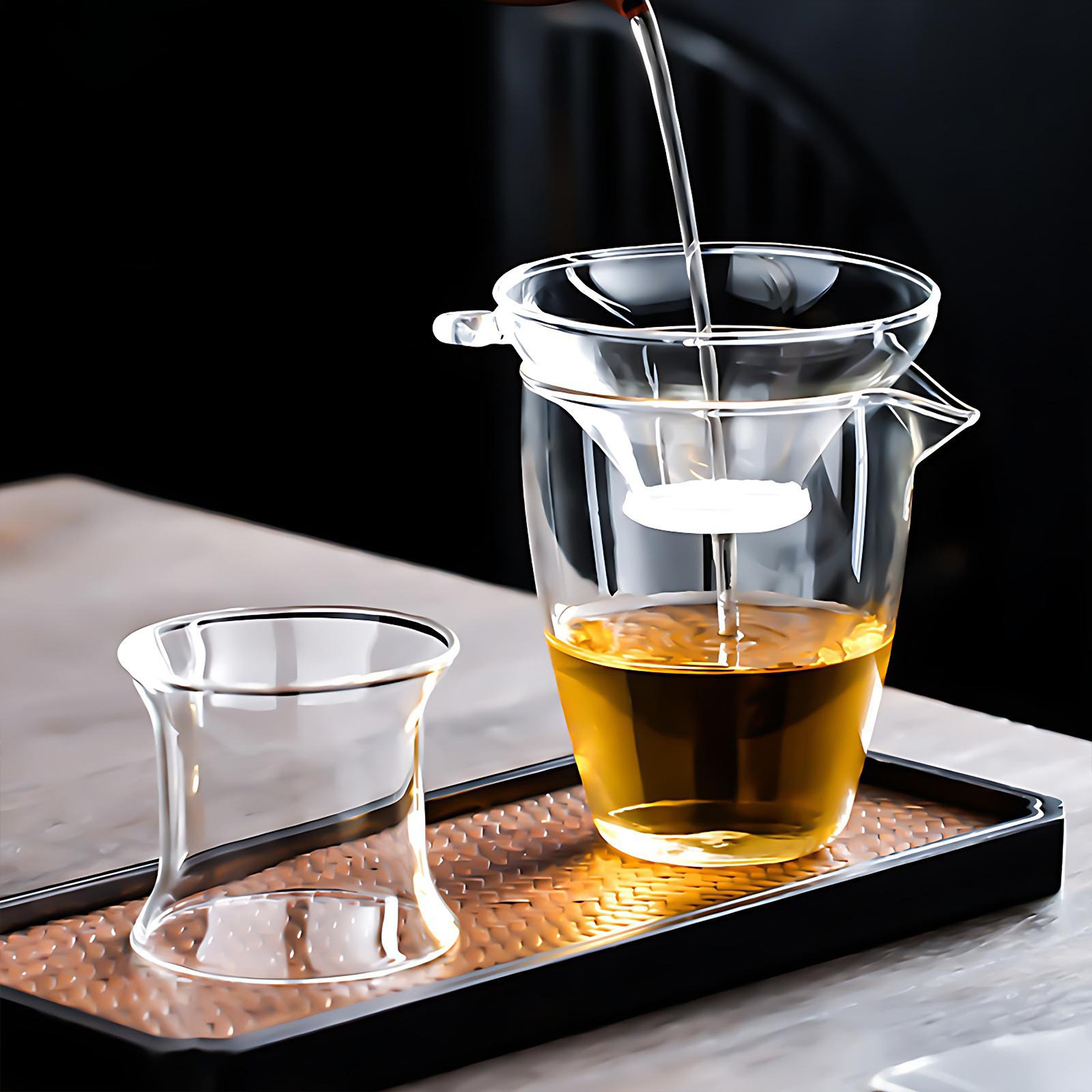 OANKR Glass Tea Strainer for L - Tea Strainer Mesh ulasan dan harga
