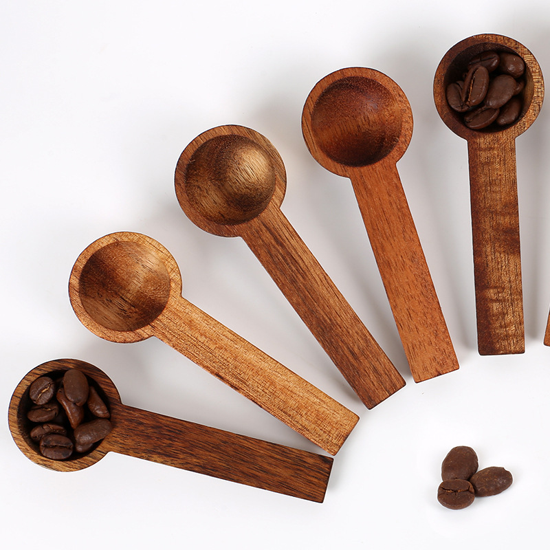 Tea Spoon Fig Wood Coffee Bean - Coffee Tea Knits ulasan dan harga