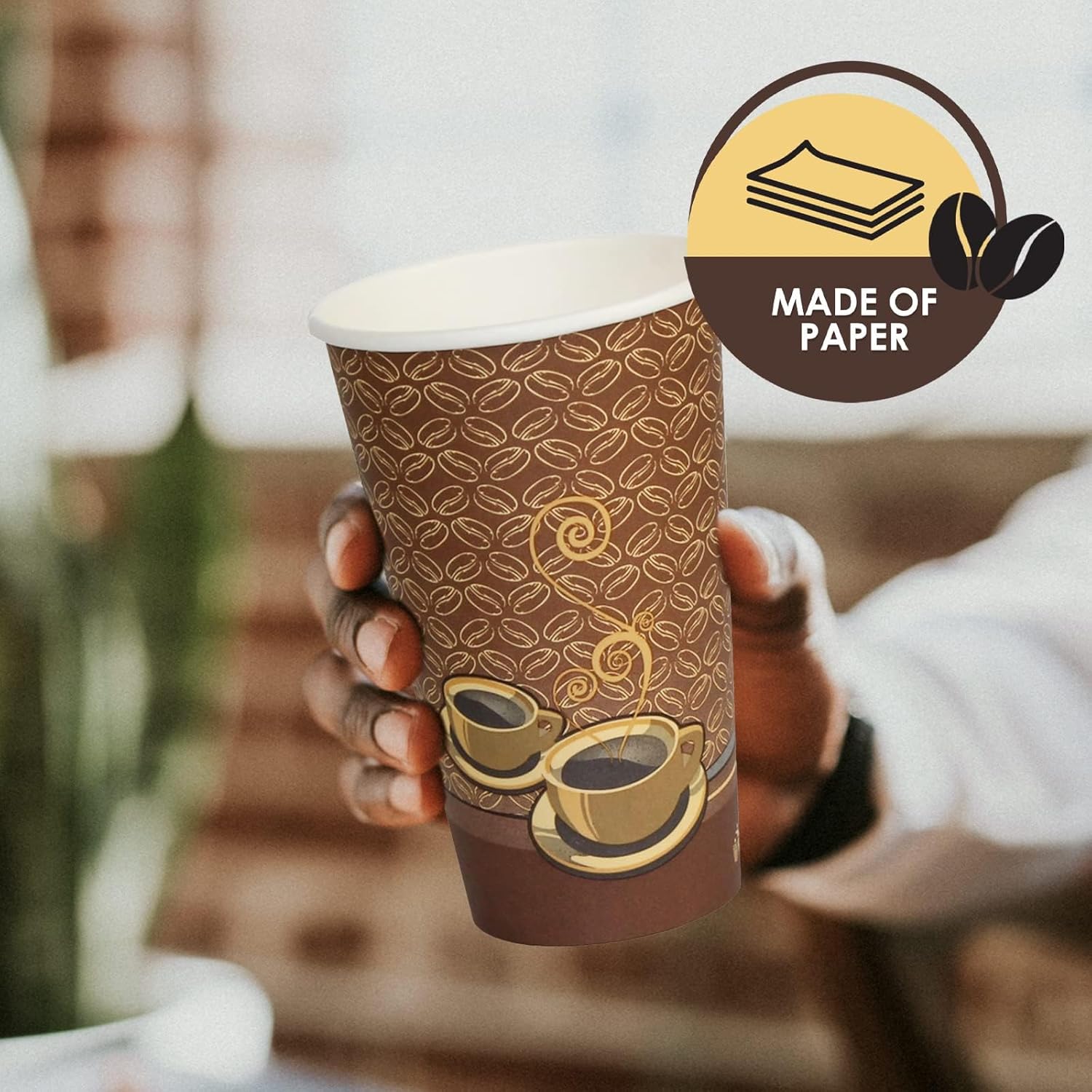Disposable Coffee Cups 16oz, S - Coffee Tea ulasan dan harga