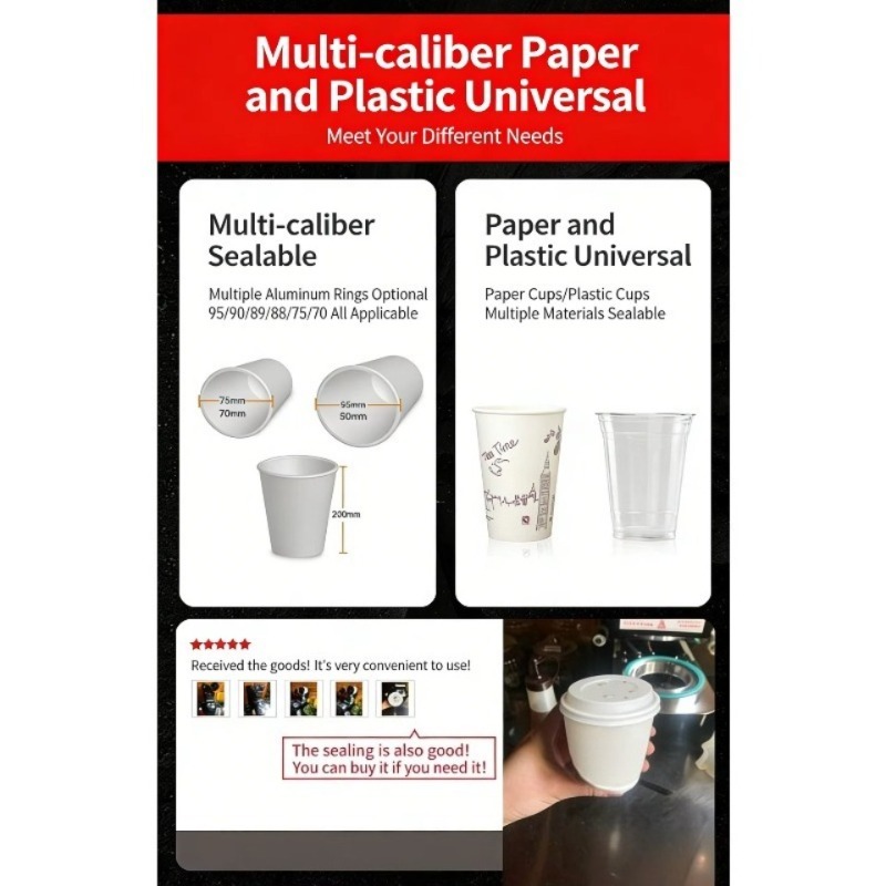 Automatic Plastic Cup Sealing  - Coffee Tea ulasan dan harga