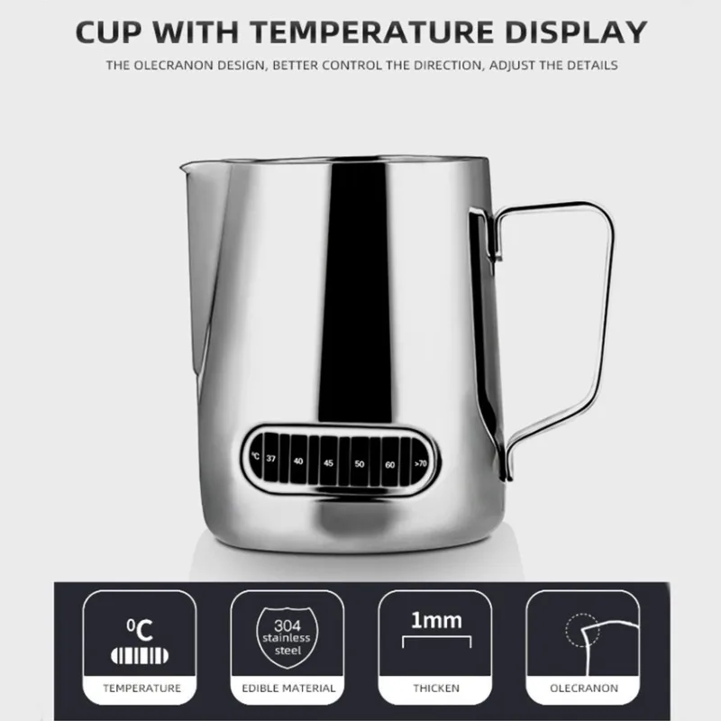 350mL Stainless Steel Milk Fro - Barista Milk Jug ulasan dan harga