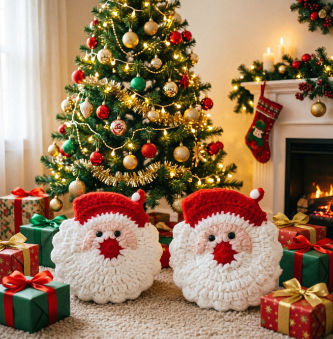 Cute 3D Santa Face Knitted Cup - Coffee Tea Knits ulasan dan harga