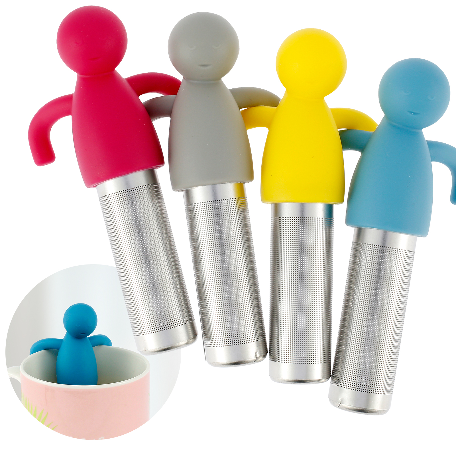 4Pcs Tea Infuser for Loose Tea - Tea Strainer Mesh ulasan dan harga