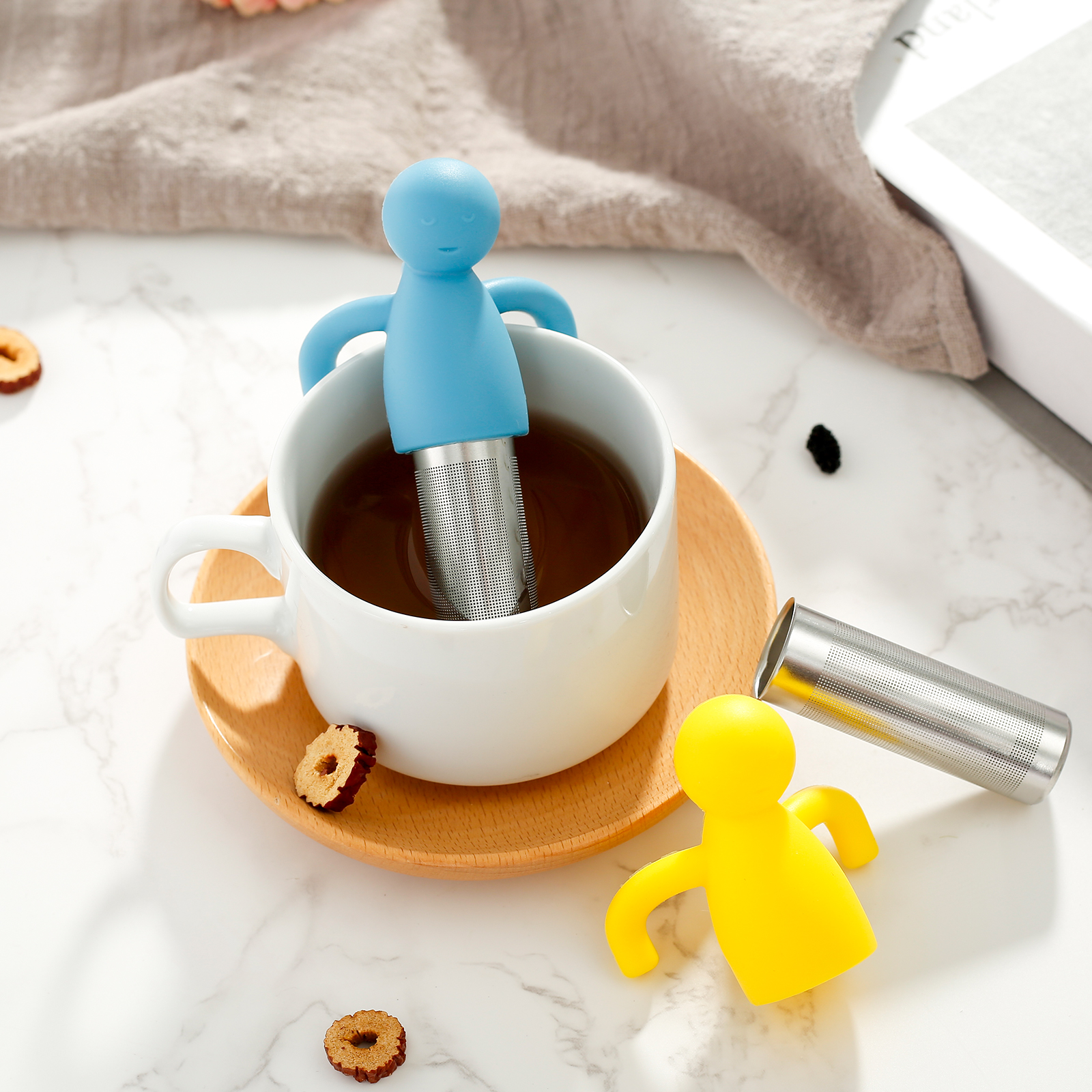 4Pcs Tea Infuser for Loose Tea - Tea Strainer Mesh ulasan dan harga