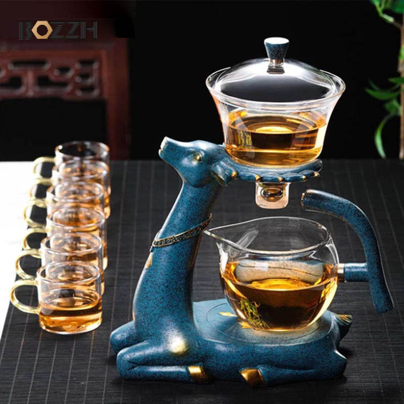 BOZZH-Kungfu Glass Tea Set, Cr - Tea Strainer Mesh ulasan dan harga
