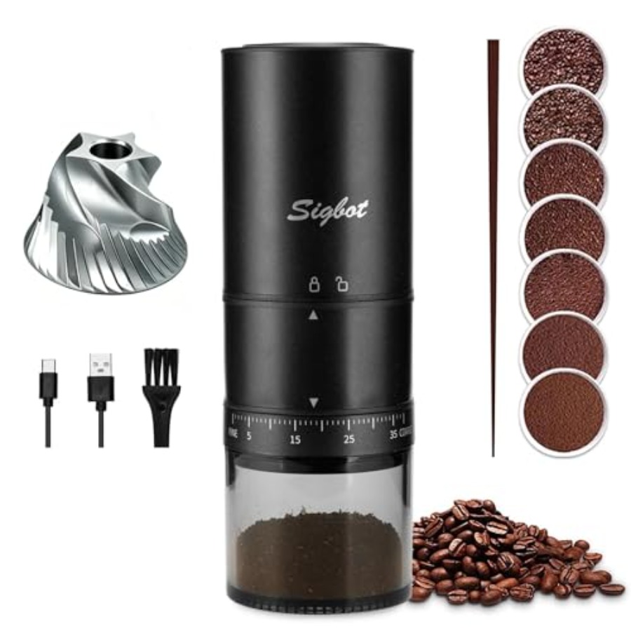 Portable Electric Coffee Grind - Coffee&Tea House Menu ulasan dan harga