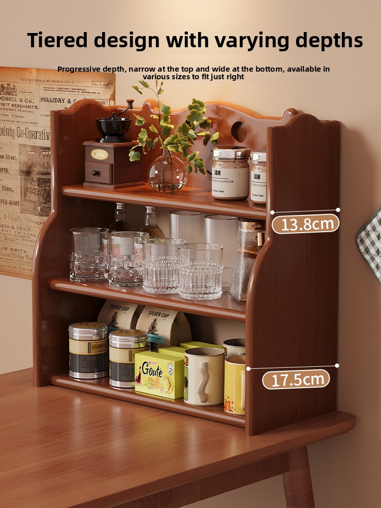Retro Sle  Wood Cup Holder Din - Tea Coffee Set Up ulasan dan harga