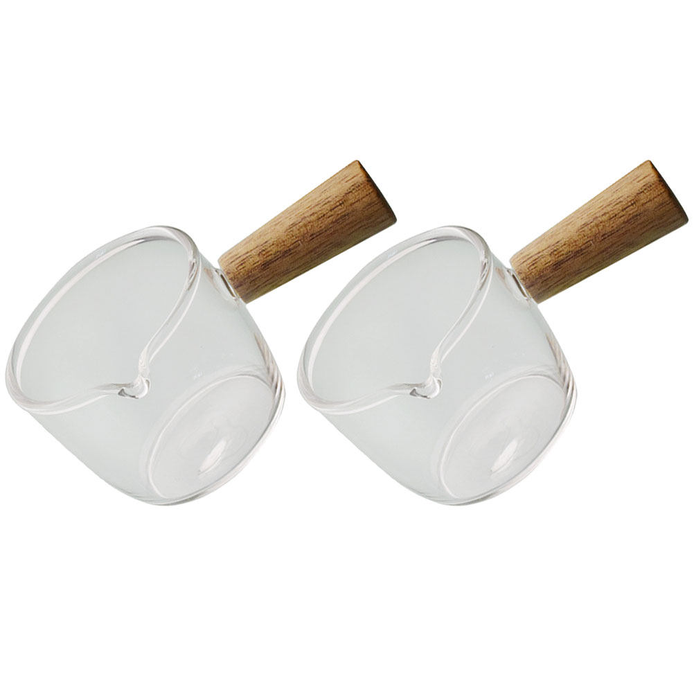 2Pcs Glass Milk Cups Premium T - Barista Milk Jug ulasan dan harga
