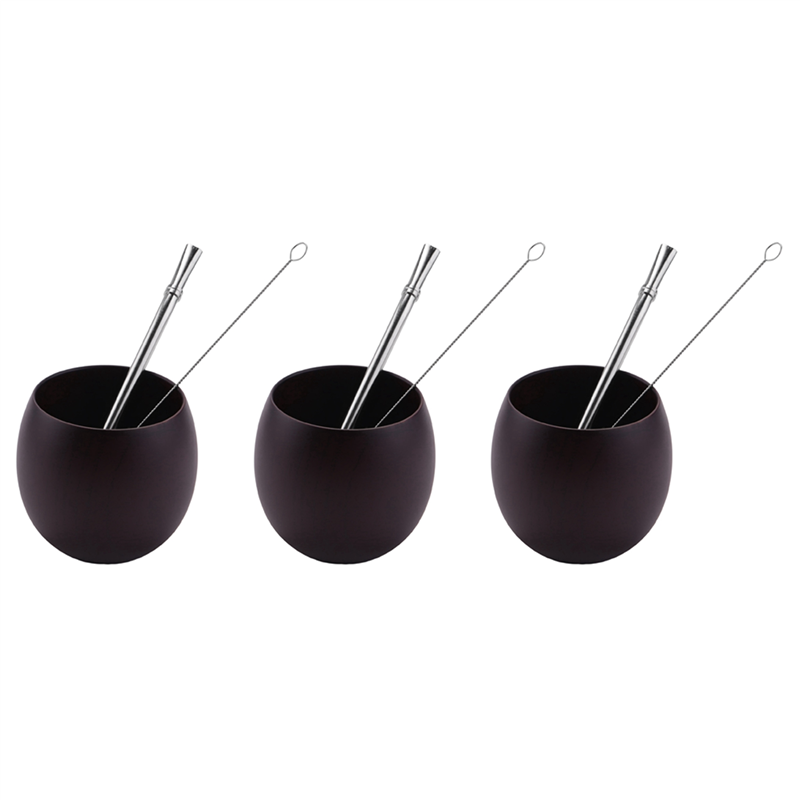 B62B-3X Wooden Yerba Gourd Mat - Coffee Tea Spoon ulasan dan harga