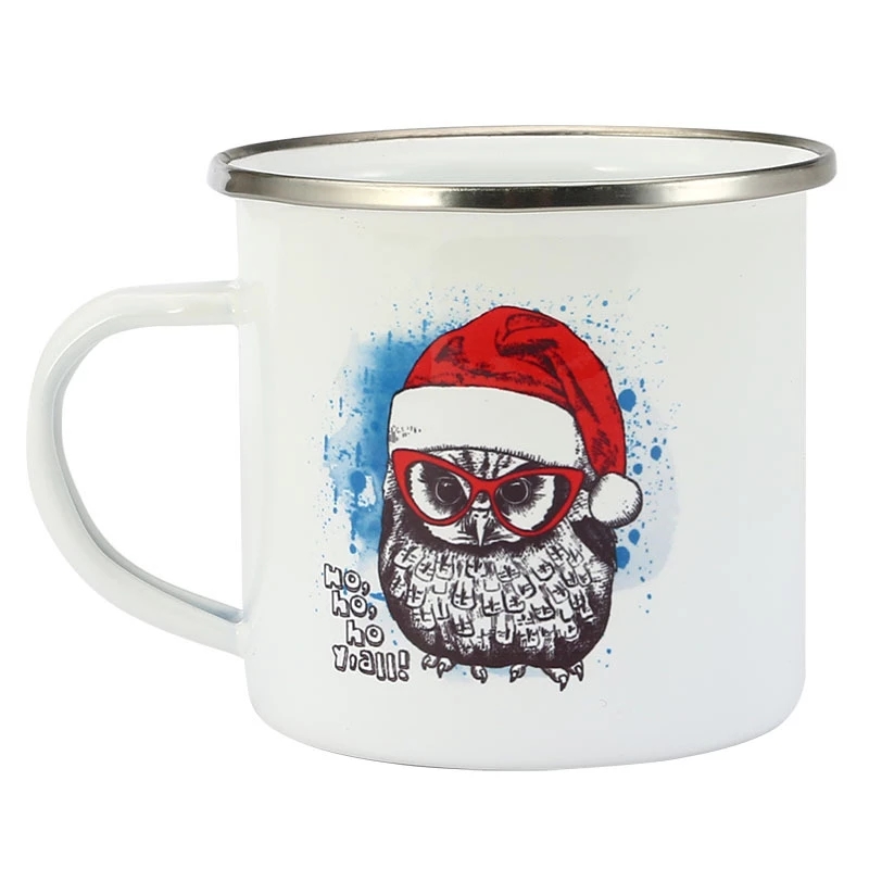 350ML Enamel Coffee Mug DIY LO - Coffee Tea Photos ulasan dan harga