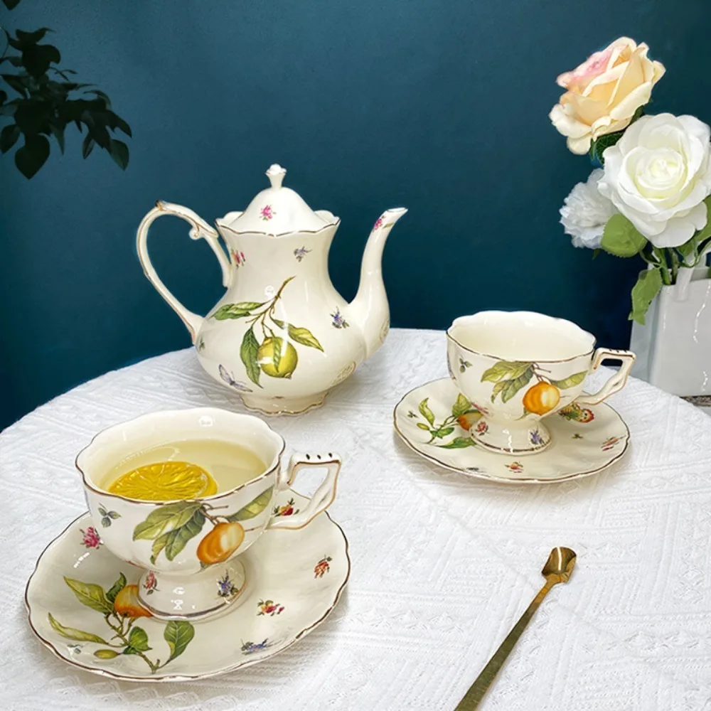 Ceramic Teacup and Saucer Set  - Coffee Tea Spoon ulasan dan harga