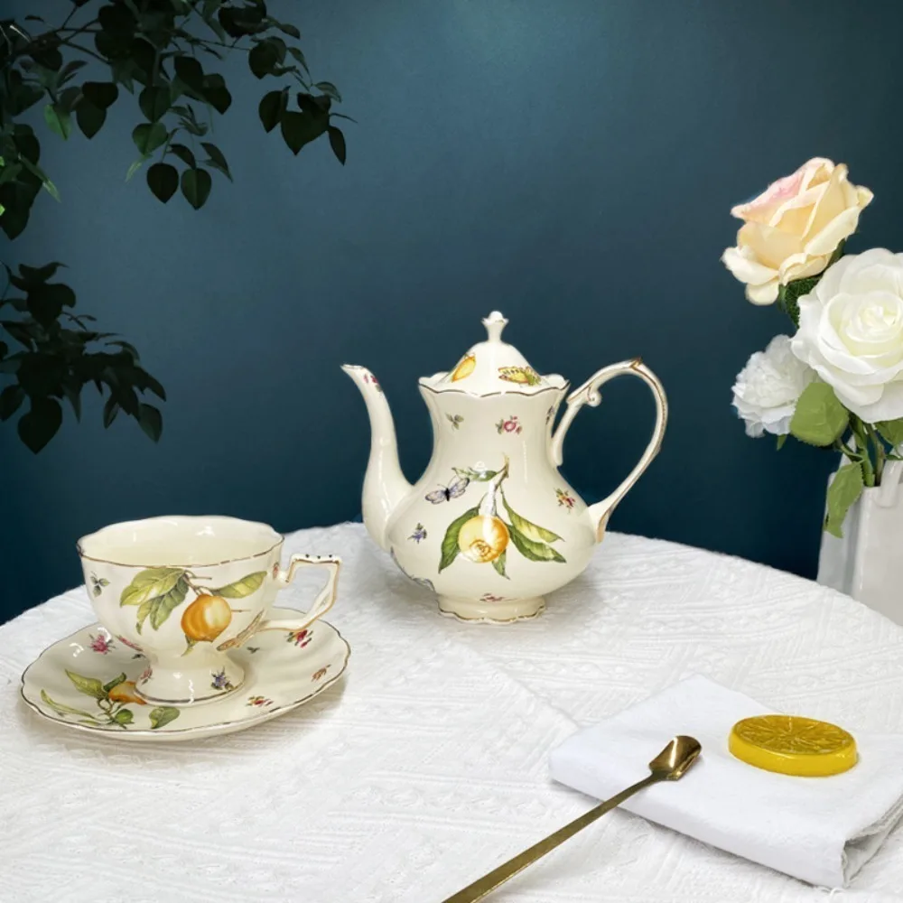 Ceramic Teacup and Saucer Set  - Coffee Tea Spoon ulasan dan harga