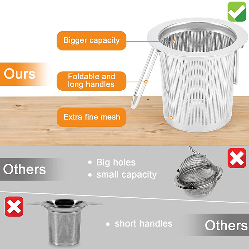 LMETJMA Tea Infuser Stainless  - Tea Strainer Mesh ulasan dan harga