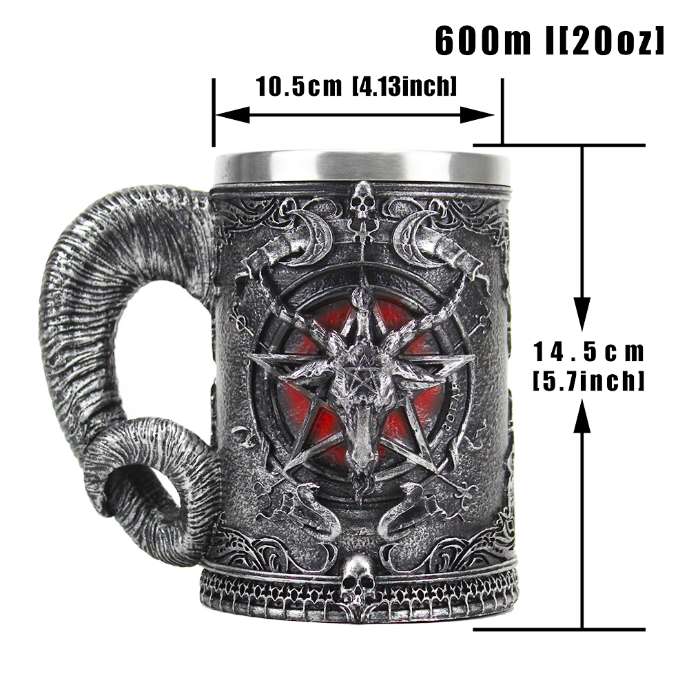 Baphomet Beer Glass Buffmet Re - Coffee And Tea Bar ulasan dan harga