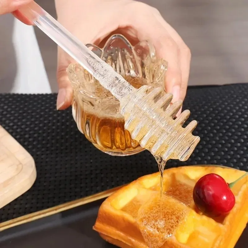 10/1PCS Glass Honey Dipper Sti - Coffee Tea Spoon ulasan dan harga